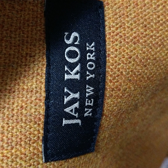 JAY KOS Sports Wool Coat in Mustard Yellow - Picture 9 of 10